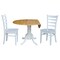 International Concepts 42 in. Dual Drop Leaf Table with 2 Ladder Back Dining Chairs - 3 Piece Dining Set K02-42DP-C08-617P - alternate 7